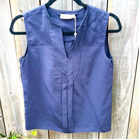 NWT Tory Burch Sleeveless Silk Top - Picture 2 of 5